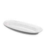 Khay oval vành sâu sứ Minh Long 60 x 24 cm - Misc Assortment Lys - Trắng Ngà