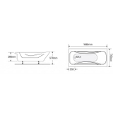 Bồn tắm dài Euroca EU3-1775 dài 1m7 xây