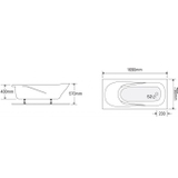 Bồn tắm dài Euroca EU4-1780 dài 1m7 xây