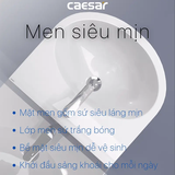 Lavabo chậu rửa mặt Caesar L2152 treo tường chân ngắn