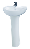 Lavabo chậu rửa mặt Caesar L2150S treo tường chân dài