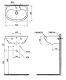 Lavabo chậu rửa mặt TOTO LT240CS#W treo tường