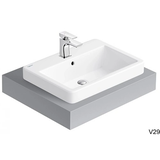 Lavabo chậu rửa mặt Viglacera V29 bán âm dương vành