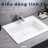 Lavabo chậu rửa mặt Caesar LF5017 bán âm dương vành