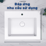 Lavabo chậu rửa mặt Caesar LF5017 bán âm dương vành