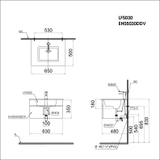Bộ Lavabo tủ Caesar LF5030 + EH05030AWV