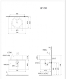 Lavabo chậu rửa mặt Caesar LF5240 đặt bàn