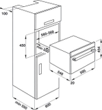 Lò vi sóng Hafele kết hợp nướng âm tủ HO-KT45B