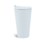 Ly sứ dưỡng sinh sứ Minh Long 0.48 L + Nắp ống hút - Trắng
