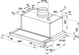 Máy hút mùi âm tủ Hafele mặt kính đen HH-SG70A