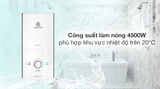 Máy tắm nước nóng điện trực tiếp Ariston Aures Premium 45P có bơm
