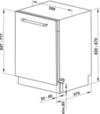 Máy rửa chén Hafele âm tủ HDW-FI60D