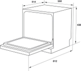 Máy rửa chén Hafele để bàn HDW-T50B