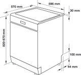 Máy rửa chén Hafele độc lập HDW-F60C