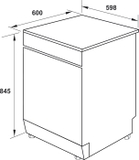 Máy rửa chén Hafele độc lập HDW-F60G