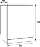 Máy rửa chén Hafele độc lập Nero HDW-F60F