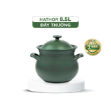 Nồi dưỡng sinh sứ Minh Long Healthycook Hathor (Nồi thân bầu) 8.5 L + nắp
