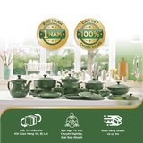 Nồi dưỡng sinh sứ Minh Long Healthycook Luna (Nồi cạn) 3.0 L + nắp (CK)