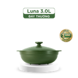 Nồi dưỡng sinh sứ Minh Long Healthycook Luna (Nồi cạn) 3.0 L + nắp (CK)