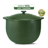 Nồi dưỡng sinh sứ Minh Long Healthycook Vesta (Nồi tròn cao) 105 L + nắp