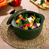 Nồi dưỡng sinh sứ Minh Long Healthycook Vesta (Nồi tròn cao) 2.0 L + nắp (CK) (bếp từ)