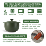 Nồi dưỡng sinh sứ Minh Long Healthycook Vesta (Nồi tròn cao) 3.0 L + nắp (CK)