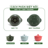 Nồi dưỡng sinh sứ Minh Long Healthycook Vesta (Nồi tròn cao) 3.0 L + nắp (CK)