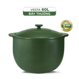 Nồi dưỡng sinh sứ Minh Long Healthycook Vesta (Nồi tròn cao) 60 L + nắp