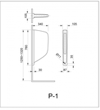 Vách ngăn bồn tiểu nam INAX P-1 (P1)