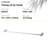 Thanh Treo Khăn Inox CAESAR Q8301 720mm