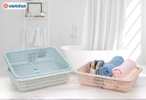 Rổ vuông đốt trúc bé Hokori nhựa Việt Nhật 3536