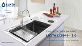Chậu rửa chén 1 hộc Luxta LC8949-3.0 Inox 304 dài 89cm