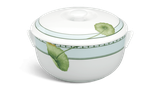 Thố + nắp sứ Minh Long - Jasmine - Tích Tuyết Thảo