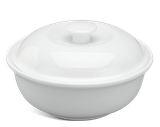 Thố sứ Minh Long 0.23 L + nắp - Daisy - Trắng