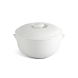 Thố sứ Minh Long 15 cm + nắp - Jasmine Lys - Trắng Ngà