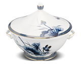 Thố sứ Minh Long 22 cm + nắp - Hoàng Cung - Sen Vàng