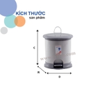 Thùng Rác Oval Kiểu Nhí nhựa Tý Liên No.1324K