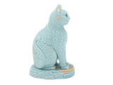 Tượng mèo Ngũ Phúc sứ Minh Long 31.1 cm - Men ngọc sương mờ
