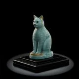 Tượng mèo Ngũ Phúc sứ Minh Long 31.1 cm - Men ngọc sương mờ