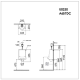 Bồn tiểu nam Caesar U0230 treo tường