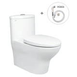 Bồn cầu 1 khối Viglacera V37S + xịt VG826