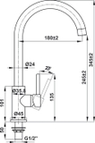 Vòi bếp Hafele HT21-CC1F245C