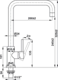 Vòi bếp Hafele HT21-CC1F245U