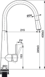 Vòi bếp Hafele HT21-CH1P245