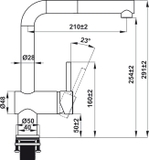 Vòi bếp Hafele HT21-CH1P254