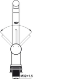 Vòi bếp Hafele HT21-CH1P254