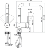 Vòi bếp Hafele HT21-GH1P250