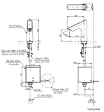 Vòi lavabo chậu rửa mặt TOTO TLE27002A TLE01502A1 TLN01102A nước lạnh cảm ứng dùng điện