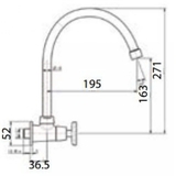 Vòi Bếp Lạnh American Standard WF-T707 nước lạnh