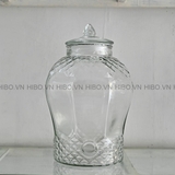 Bình thủy tinh ngâm rượu 10 lít kim cương